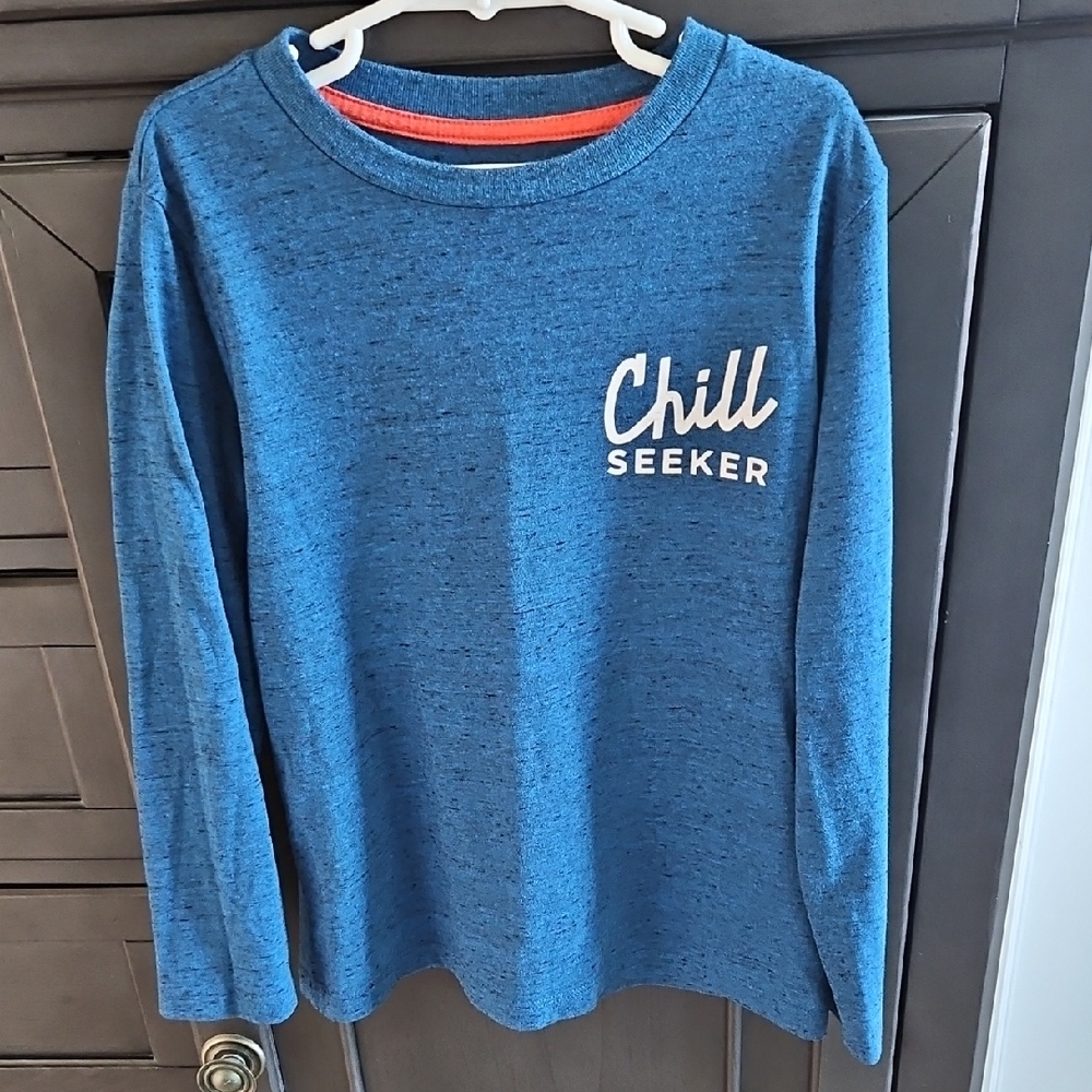 Old Navy Blue 'Chill Seeker' Long Sleeve Tee